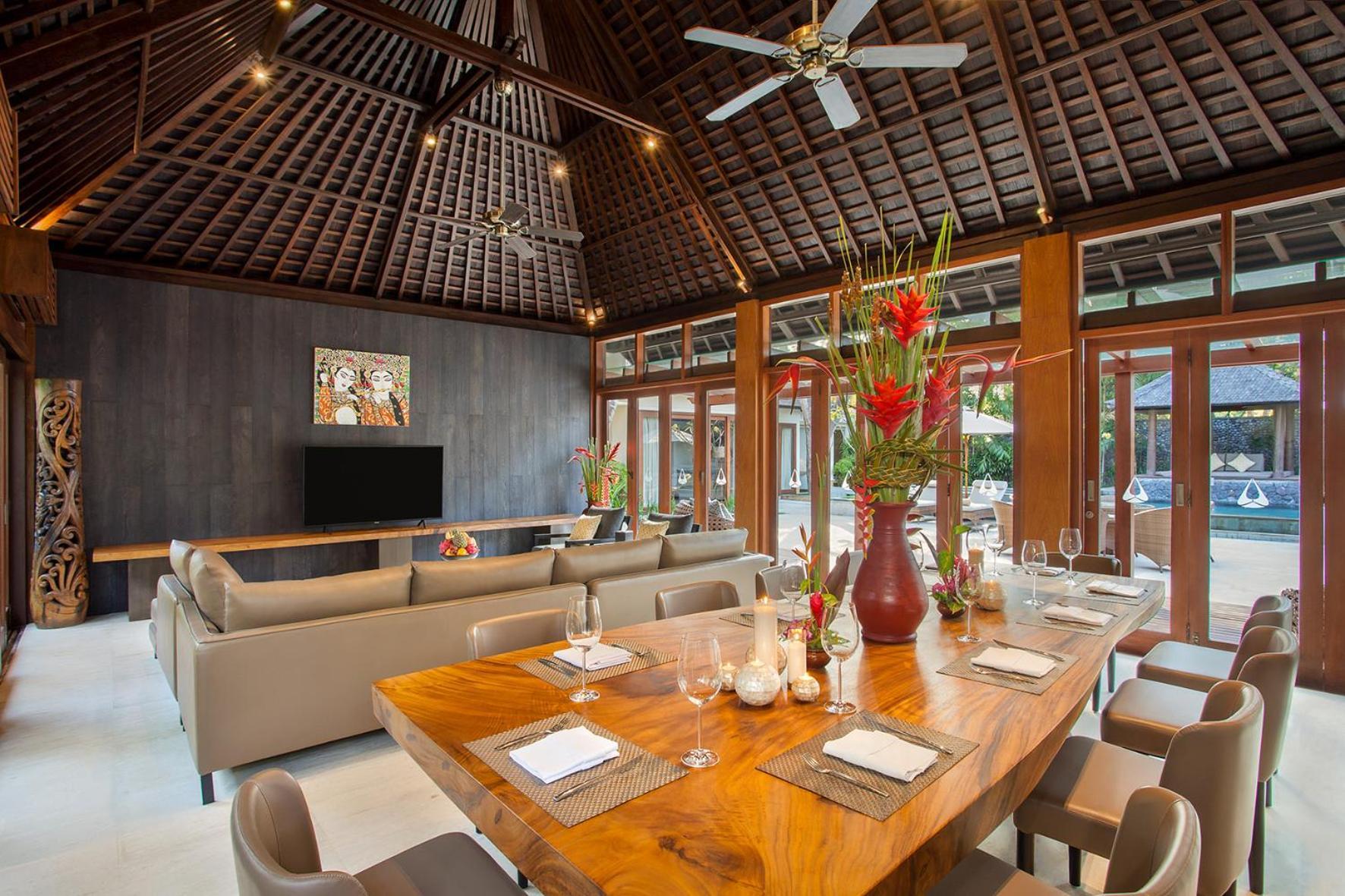 Three-Bedroom Villa with Pool and Garden View